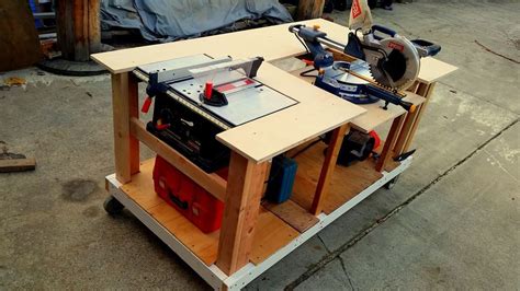 how to add electric box to mobile table|electrical workbench box installation.